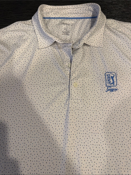 johnnie-O Other - TPC Sawgrass - johnnie-O White Polo with Blue Microprint